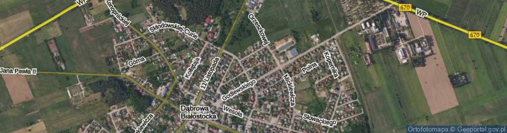 Zdjęcie satelitarne Kręta ul.